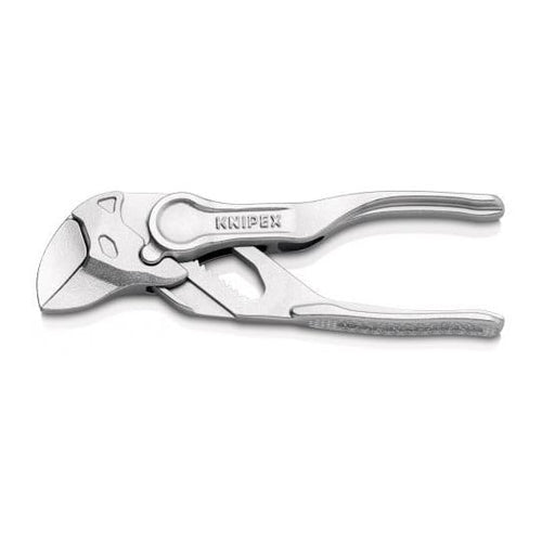 Pince-clé XS (pince et clé à la fois) chromée 100 mm - KNIPEX 86 04 100