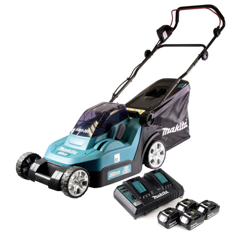Tondeuse 36V LXT (4x5,0 Ah) 43 cm avec DC18RD - MAKITA DLM432PT4