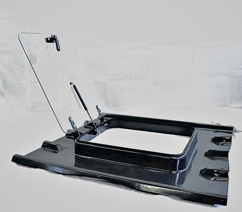 Lucarne de toit pour tôles bac acier ondulés profil 5 ondes - L.105 cm x LG. 110 cm - Vitre Verre - LPP