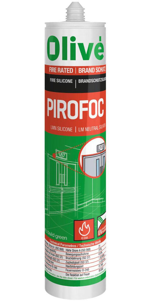 Olivé Pirofoc PMUC Blanc 300 ML - Silicone neutre anti-feu PMUC
