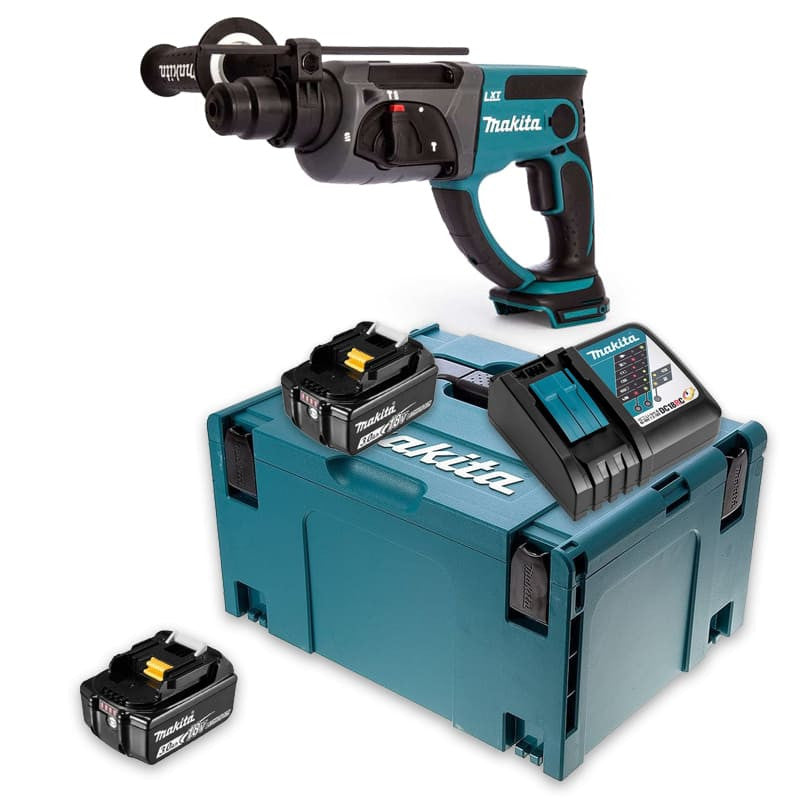 Perforateur burineur SDS-Plus 2J 18V LXT (2x3,0 Ah) en MAKPAC - MAKITA DHR202RFJ-1