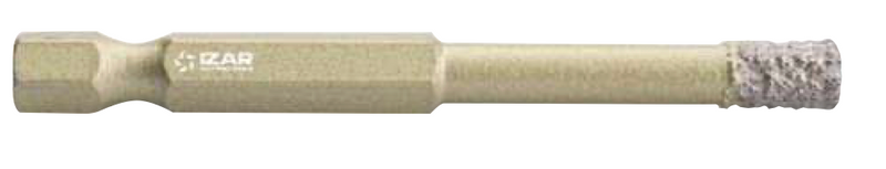Foret-Trépan diamant pour porcelaine/carrelage, queue E6.3 1/4 - 12,00 mm - IZAR 31568