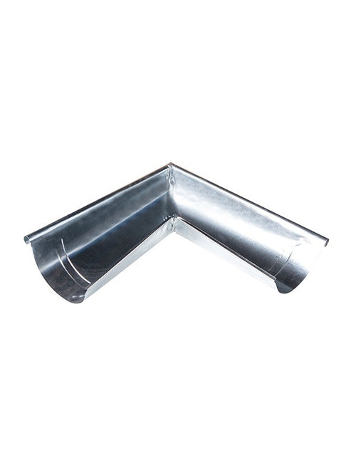 Angle extérieur gouttière demi-rond Acier Galvanisé – Gris - LPP