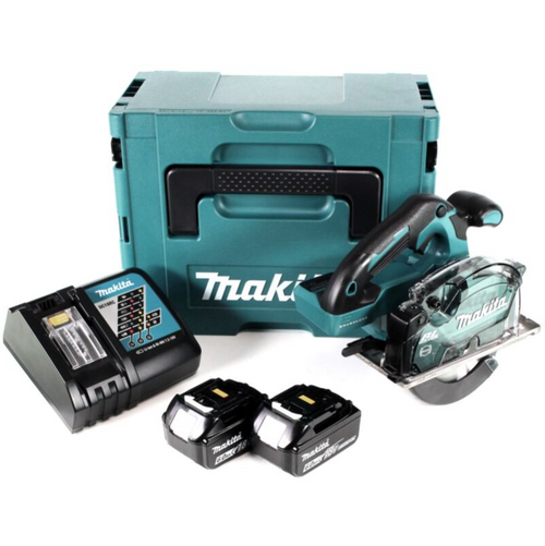 Scie circulaire à métaux 18v Ø150mm (2x6.0 Ah) en Makpac Makita DCS553RGJ