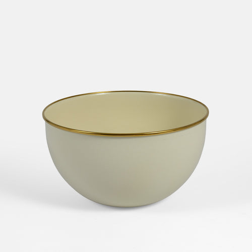 Bol à Mélanger en Émail Beige 24 cm / 4 L – Saladier de Préparation Cuisine – LPP GRANDEUR 06