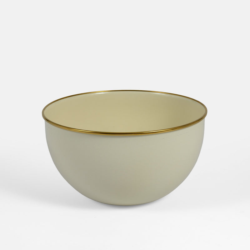 Bol à Mélanger en Émail Beige 24 cm / 4 L – Saladier de Préparation Cuisine – LPP GRANDEUR 06