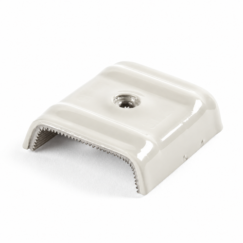 Cavalier bac acier Type E1 - Blanc RAL 9002 - Sachet de 100 - SCELL-IT