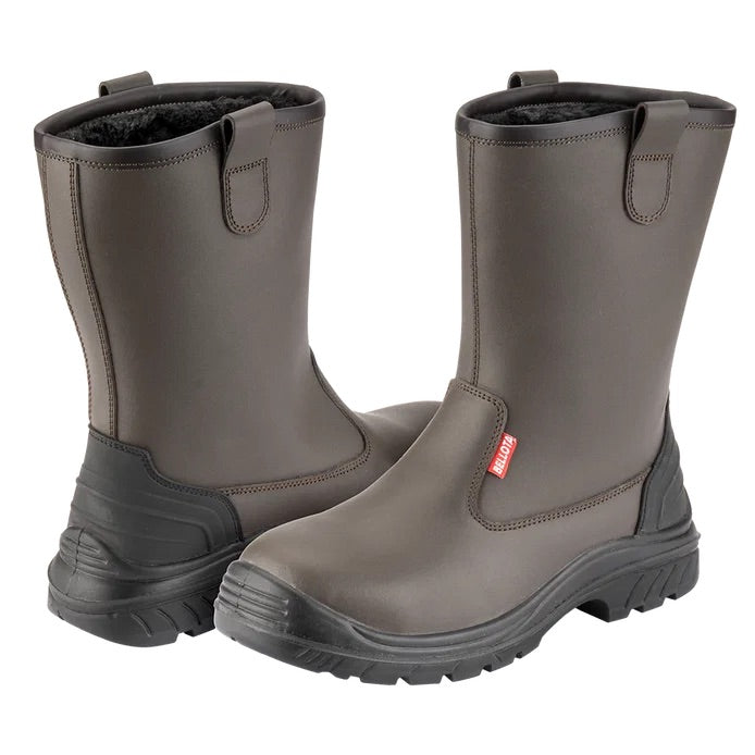 Botte de sécurité fourrée S3 en Cuir All Track Petrol - BELLOTA 72321MNS3
