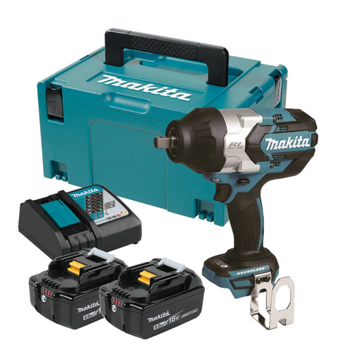 Boulonneuse à chocs 18V LXT 1050Nm (2x5,0 Ah) en MAKPAC - MAKITA DTW1004RTJ