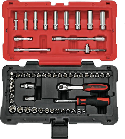 Coffret de douilles et accessoires 1/4'' ULTIMATE, 54 pièces - KS TOOLS
