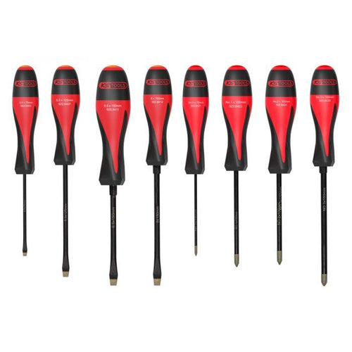 Jeu de 8 Tournevis ULTIMATEGrip, fente - PH - KS TOOLS 922.6420