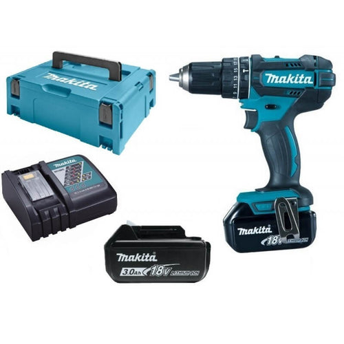 Perceuse à percussion 18V LXT (2x3,0 Ah) en MAKPAC - MAKITA DHP482RFJ