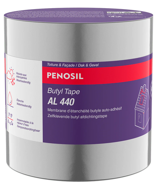 Membrane d'étanchéité butyle auto-adhésif haute performance - Rouleau de 75 mm x 10 M - PENOSIL T44012