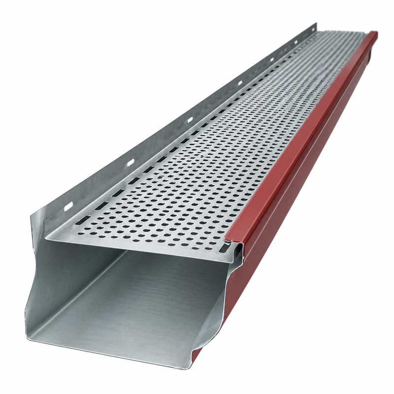 Grille pare-feuilles acier 2 M pour gouttière carrée G300, protection anti-feuilles et débris – LPP