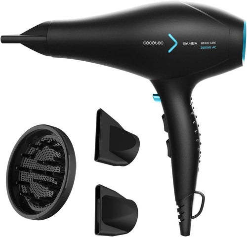 Sèche-cheveux 2600 W, buses de précision, diffuseur pour un grand volume, réglage de température et vitesse - CECOTEC 04204