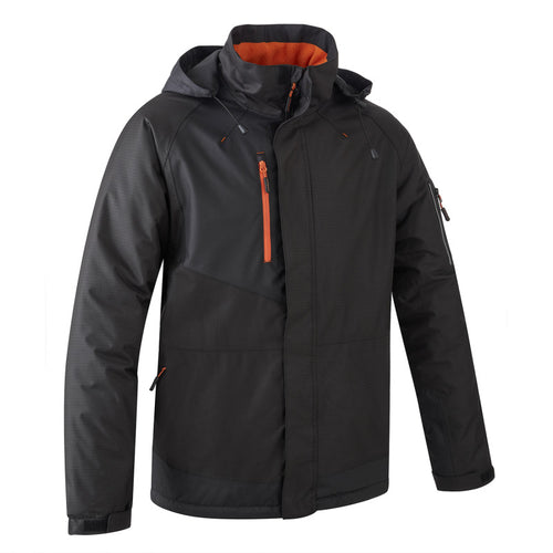 Parka de travail doublée polaire anti-pluie Noir - Coverguard YUZU (taille au choix)