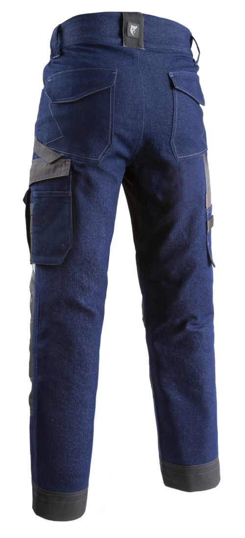 Pantalon de travail multipoches en jeans TELICA - Bleu Mixte en Coton - COVERGUARD TELICA