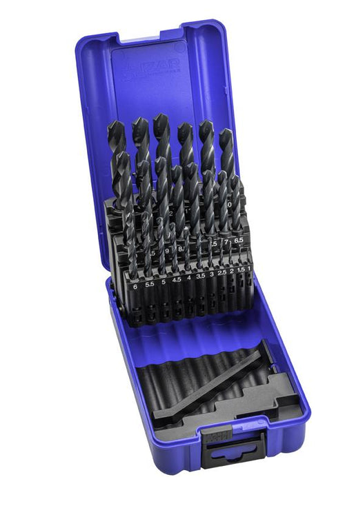 Coffret 25 forets HSS DIN338N - 1 à 13 mm par 0.5 mm - IZAR 1010