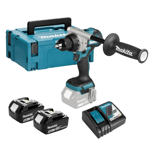 Perceuse visseuse 18V 141Nm (2x5.0Ah) en coffret - MAKITA DDF492RTJ
