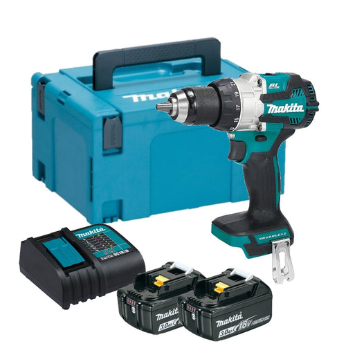 Perceuse à percussion 18V 70Nm (2x3.0Ah) en Makpac - MAKITA DHP489RFJ