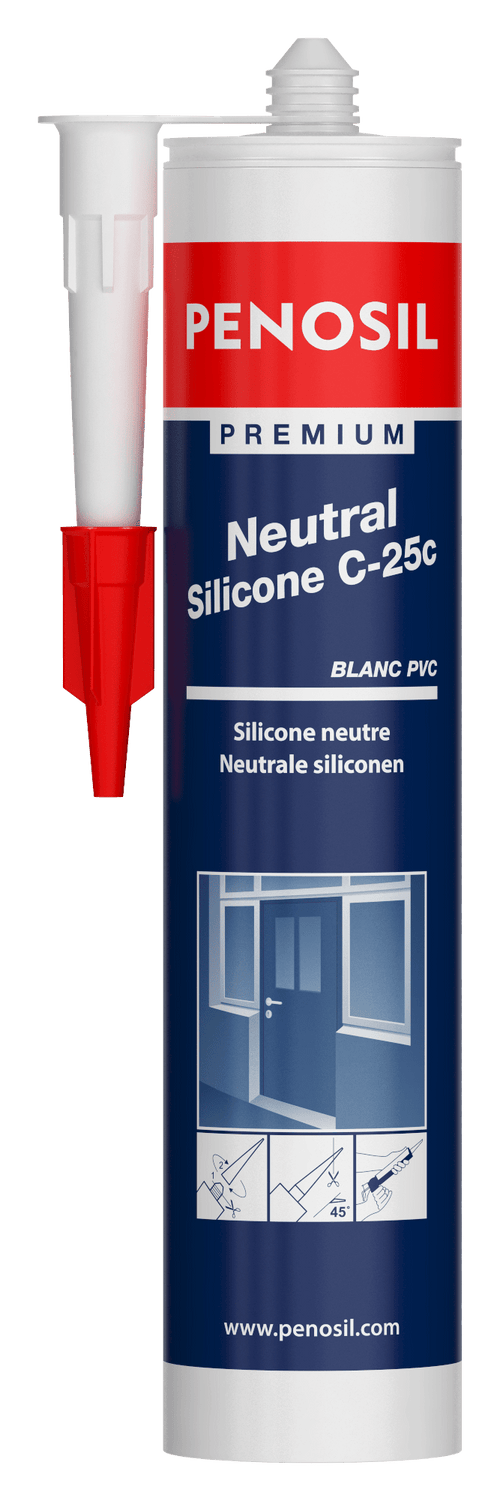 PENOSIL Premium Neutral Silicone C-25 silicone neutre bâtiment - couleur blanc - 300ml