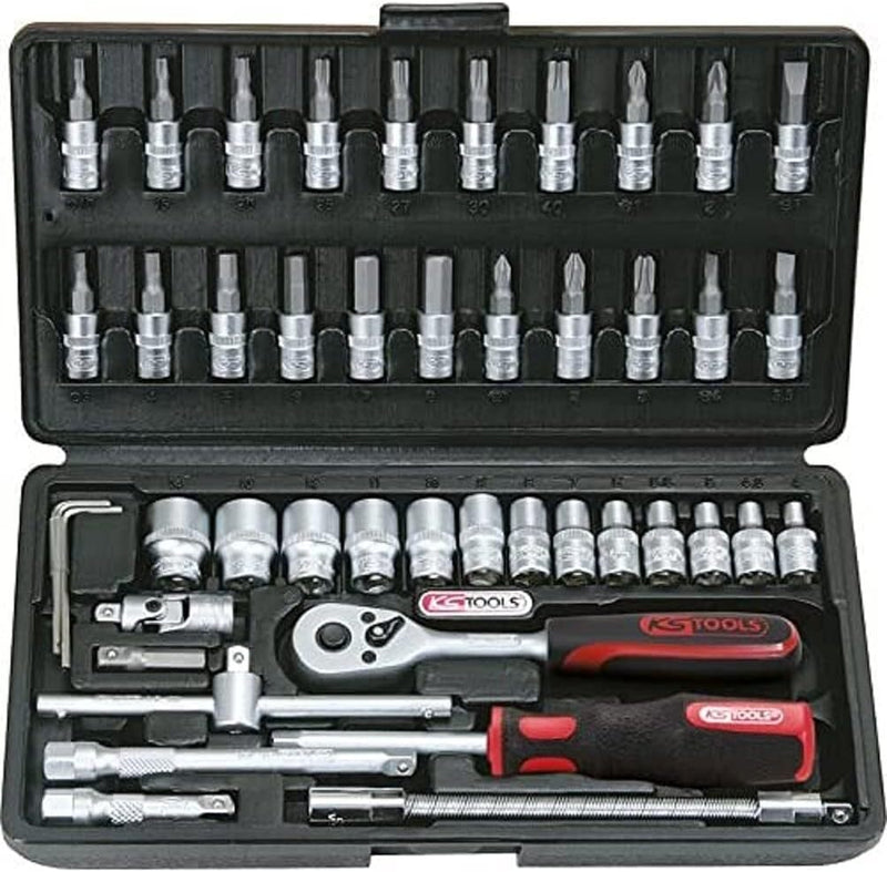 Coffret de 46 douilles F6, de 4 à 14 mm - KS TOOLS 911.0646