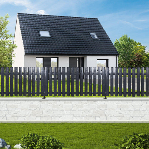 Clôtures Maison/Jardin Gris Anthracite RAL 7016 en acier fourni avec visserie + protections - LPP