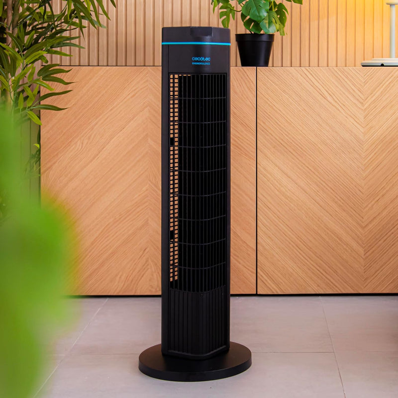 Ventilateur Colonne EnergySilence 690 Skyline - 50 W, hauteur 74 cm, 3 Vitesses et 3 Modes, Minuterie à 8 Heures, Oscillation à 90º - CECOTEC 08345