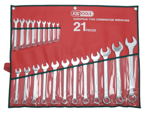 Jeu de 8 clés mixtes métriques - en trousse - KS Tools 922.0042