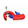 Coupe-tube pour tubes en plastique à parois épaisses - 200mm - pour tubes PVC Ø 32/40/50mm - KNIPEX 90 23 02 BK
