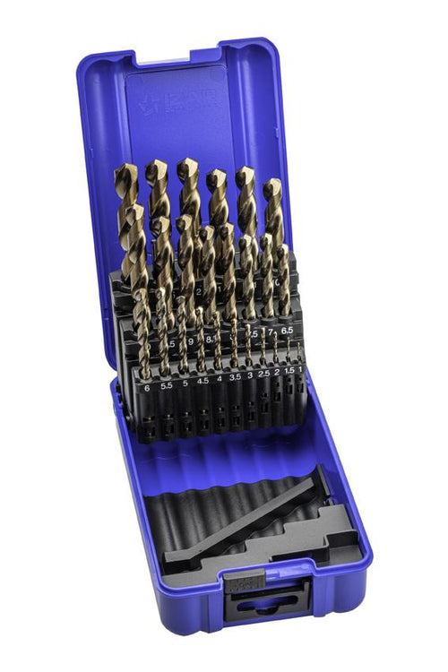 Coffret 25 forets HSSE 5 % cobalt - 1 à 13 mm par 0.5 mm - IZAR 1016