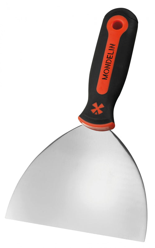 Spatule / Couteau de plâtrier lame inox 102 mm, manche bimatière – MONDELIN