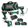 Pack 4 outils sans fil 18V (3x5.0 Ah) avec sac - HIKOKI KC18DEWHZ