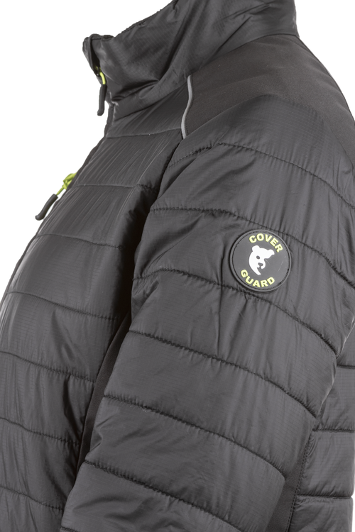 Veste de travail thermique matelassée noire Ripstop/Softshell - COVERGUARD SUMI