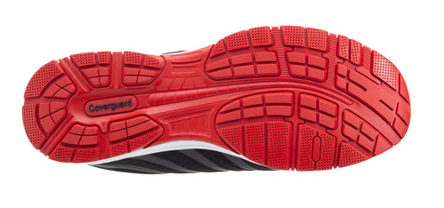 Chaussures de sécurité Basses S1P - Noir/Rouge - COVERGUARD - GALAXITE (tailles au choix)