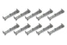 Lot de 10 crochets intérieurs écarteurs pour gouttières, en acier avec emplacement pour vis de fixation – LPP