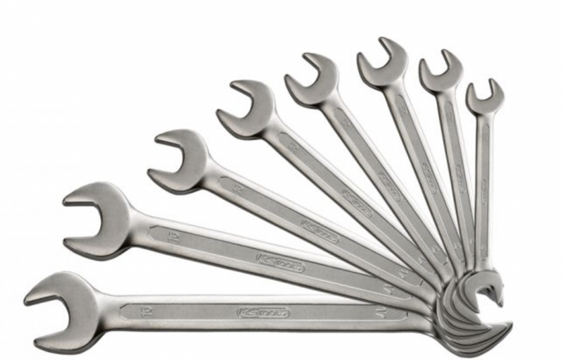 Jeu de 8 clés à fourches métriques - en boîte - KS Tools 517.1120