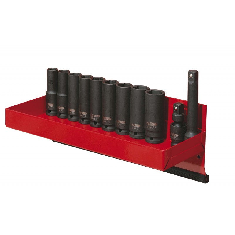 Présentoir de douilles longues à chocs 1/2'', 12 à 22 mm - KS Tools 515.0612