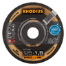 Disques à tronçonner Acier/Inox 125 x 1.5 x 22,23 mm PRO-LINE - RHODIUS XT38