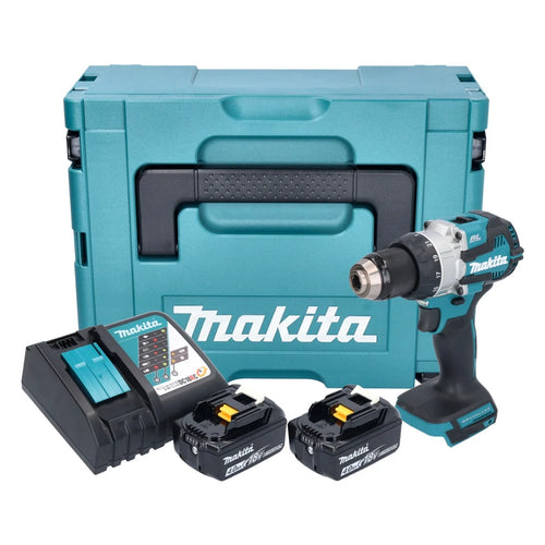 Perceuse à percussion 18V 70Nm (2x4.0Ah) en Makpac - MAKITA DHP489RMJ