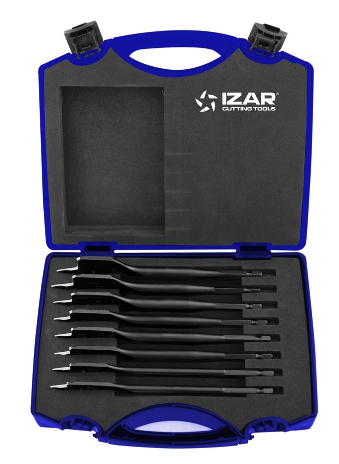 Coffret mèche plate haut rendement 12 à 32 mm Bois tendre - Réf: 1651 IZAR