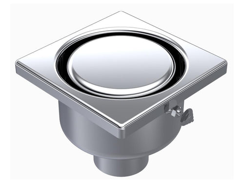 Siphon de sol Inox sortie verticale electropoli 100 mm inviolable - 1040F Limatec