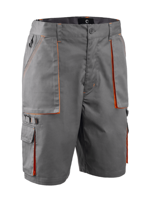 Bermuda de travail PADDOCK 2 Gris-Orange - CoverGuard