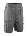 Bermuda de travail PADDOCK 2 Gris-Orange - CoverGuard