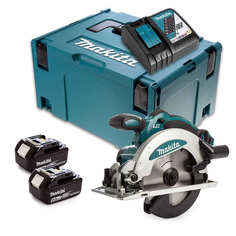 Scie circulaire 18V (2x5,0 Ah) en MAKPAC - MAKITA DSS610RTJ