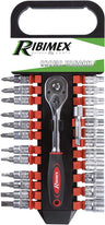 Kit Clé à cliquet 1/4" et embouts - RIBIMEX PRKOUT26/S
