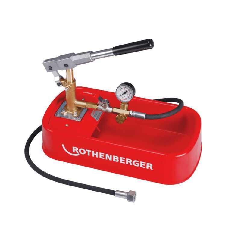 Pompe d'épreuve pour conduit d'eau - ROTHENBERGER 61130