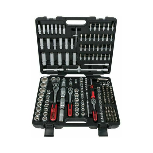 Coffret de douilles et accessoires 1/4"+3/8''+1/2'', 195 pcs - KSTools 917.0795