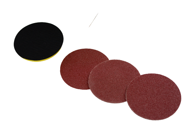 Set de ponçage adaptable perceuse avec éponge à scratch + 6 disques P40 115 mm - MESEM