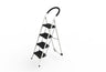 Marchepied pliable, marches appui larges 30 x 21,5 cm, antidérapante, charge max : 150 KG – SARAYLI